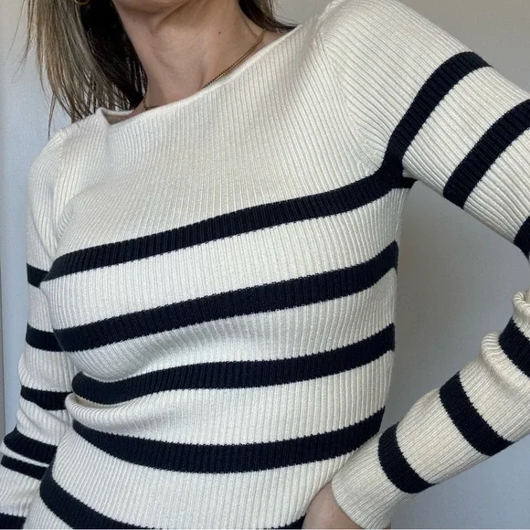 Zara Striped Knit Sweater - Picture 10 of 10